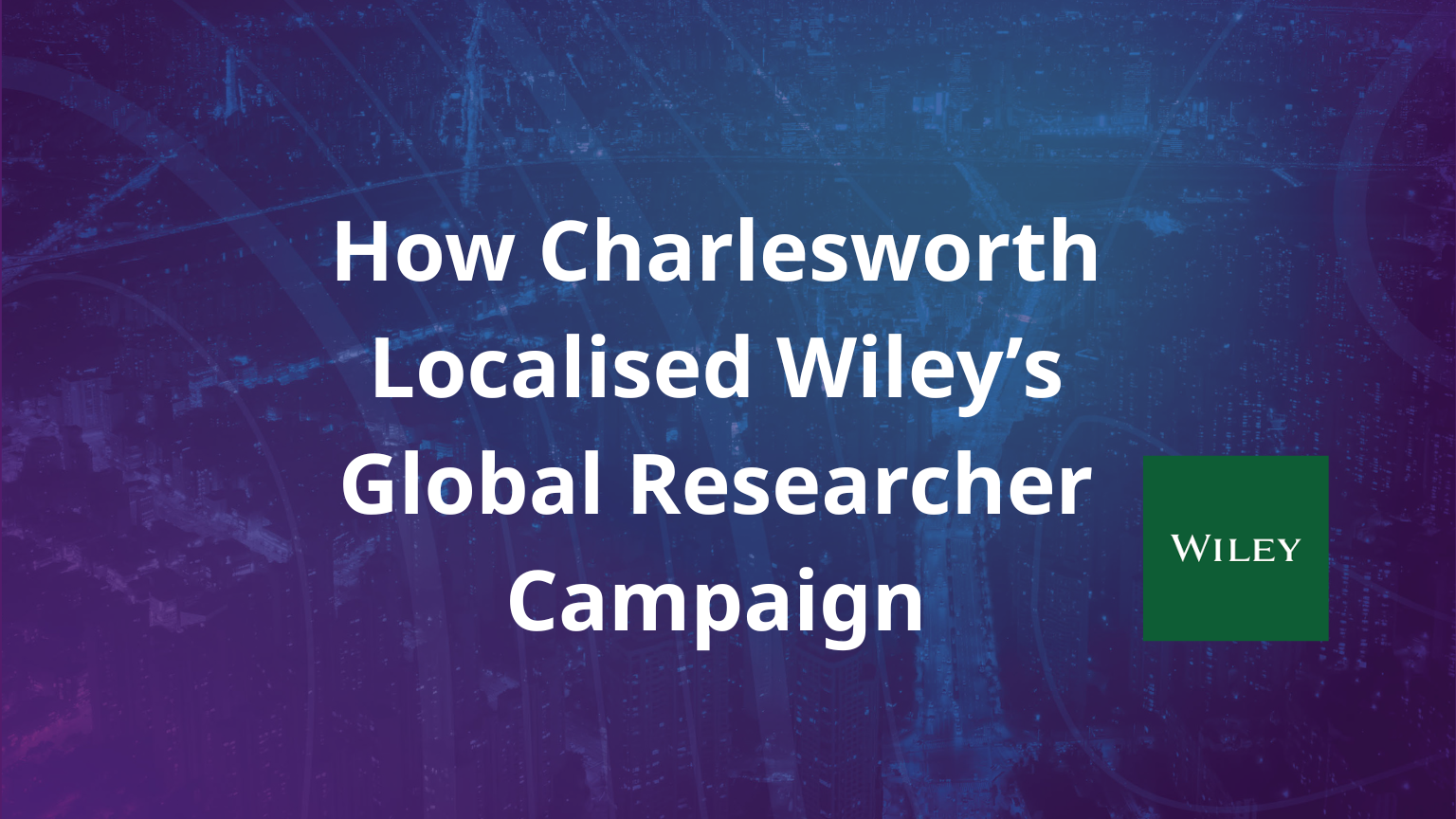 Charlesworth launched the innovative Annual Video Abstract Awards.